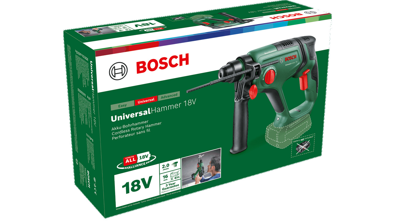 Akumulatora perforators UniversalHammer 18V, 06039D6000 BOSCH