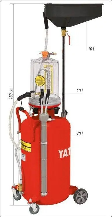 Õli kogumise konteiner koos reservuaariga 90L YT-07190 YATO