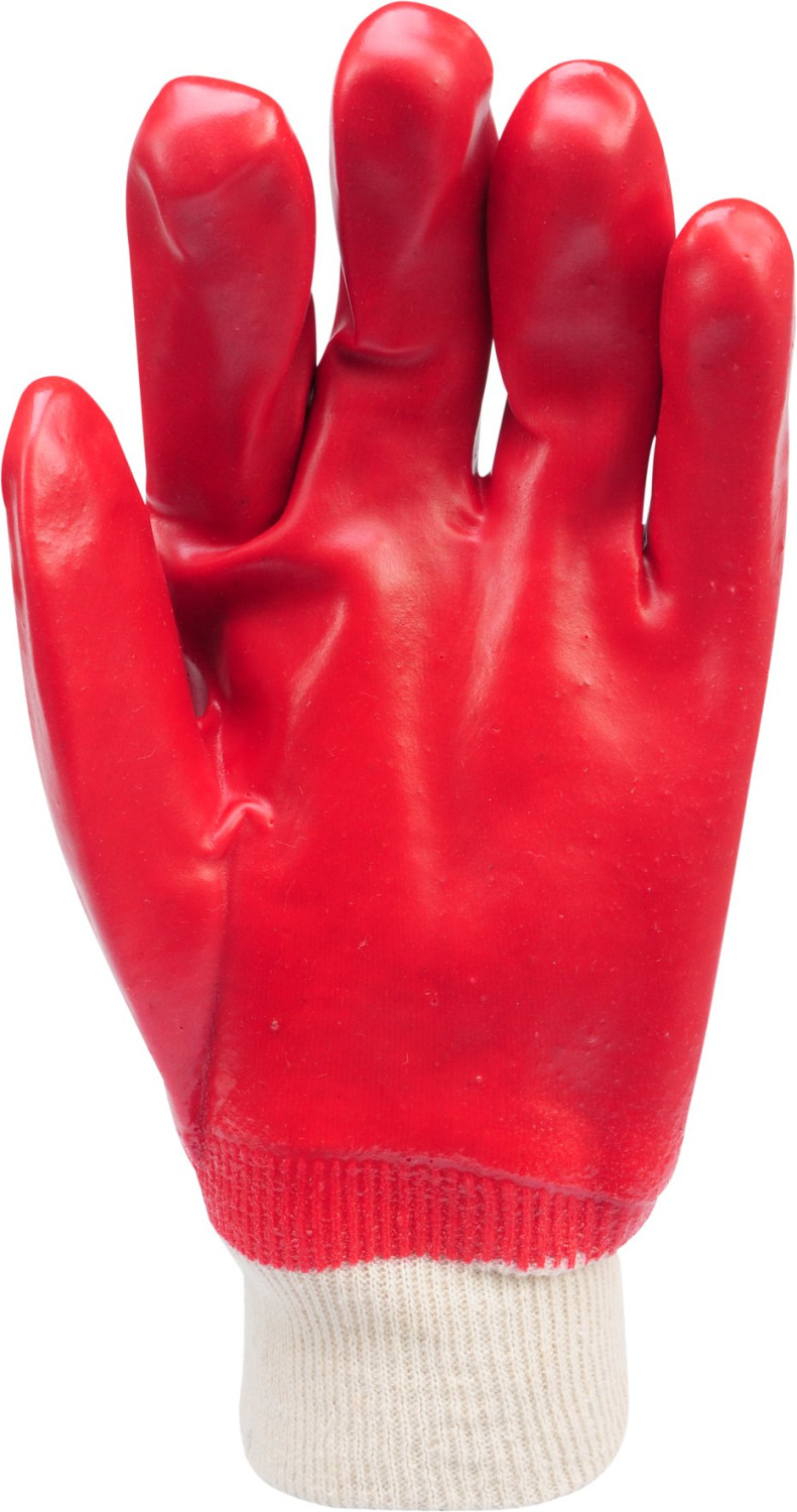 WORKING GLOVES, PVC RED 10.5" 74150 VOREL