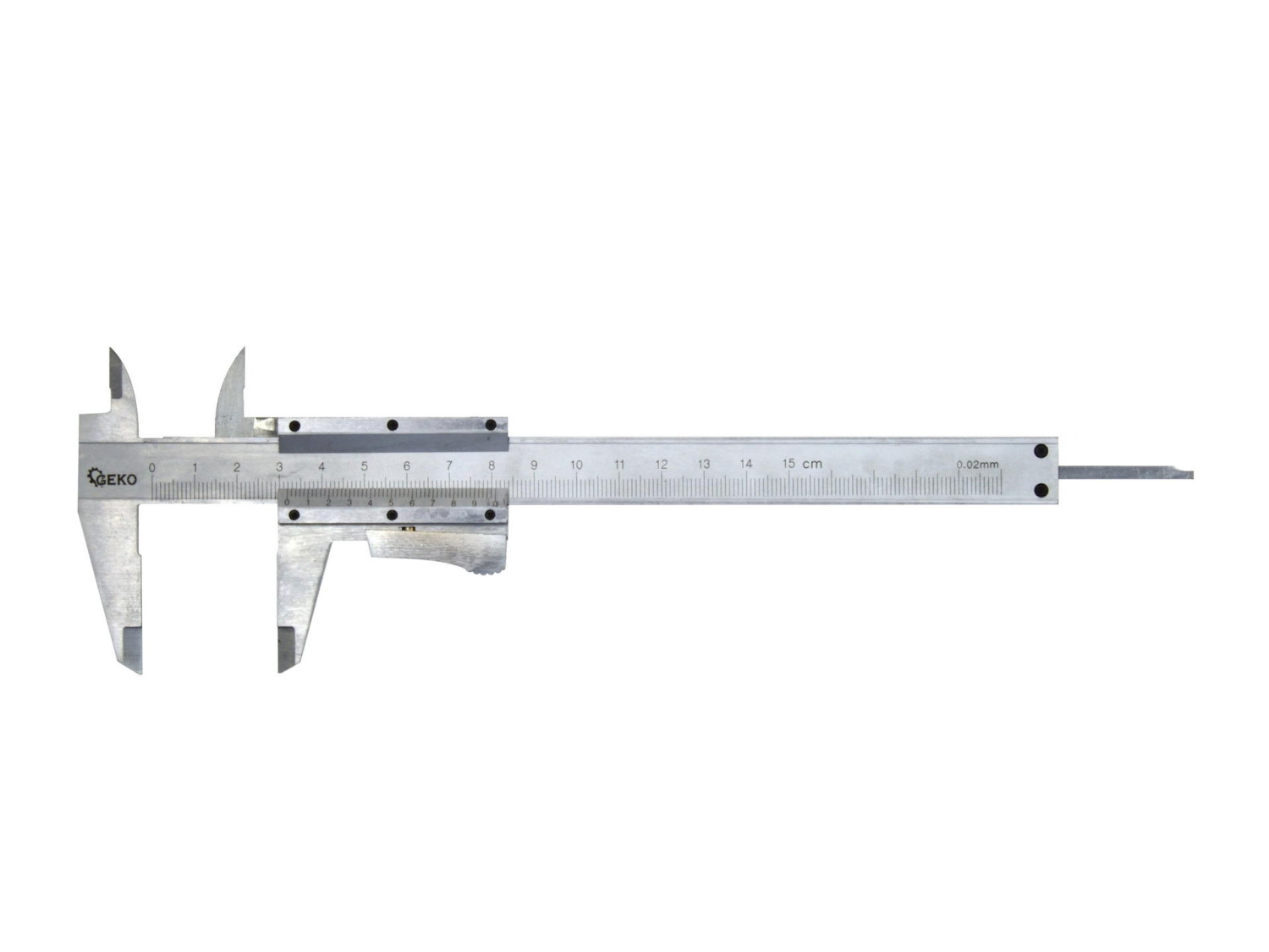 "Vernjersuport 150mm, 0,02mm precizitāte, automātiska fiksācija, G01491 GEKO"