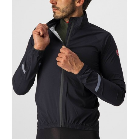 Velo jaka EMERGENCY 2 Rain Jacket, izmērs: L, Light Black, 8050949394151 CASTELLI