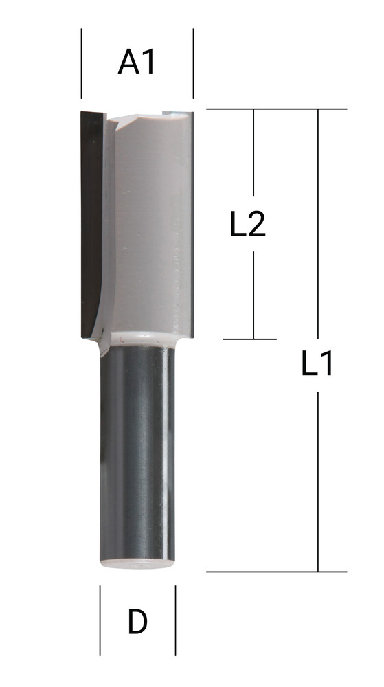 Gropju frēze ar diviem asmeņiem 10,0x19,0 mm/ 51mm, 8mm Kāts, D-67826 MAKITA