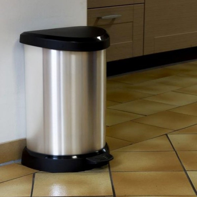 Prügikast Deco Bin 20L hõbe 0802120582 CURVER