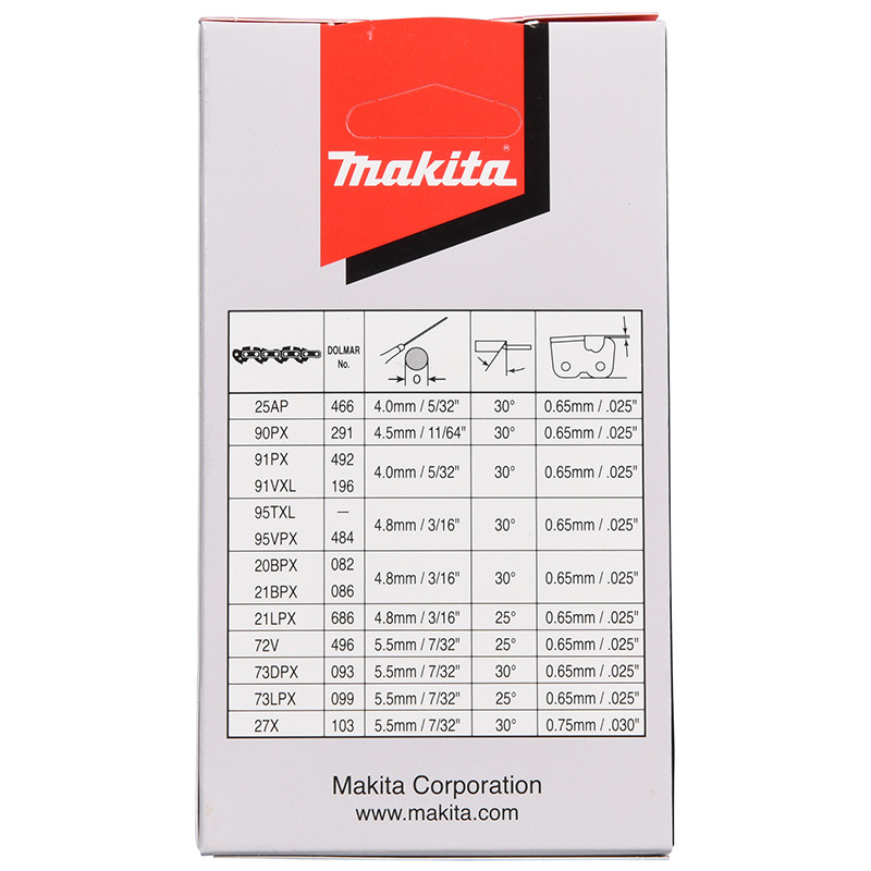 Saekett SC, 38cm/15", 0,325", 1,5mm, 64H 191H29-6 MAKITA