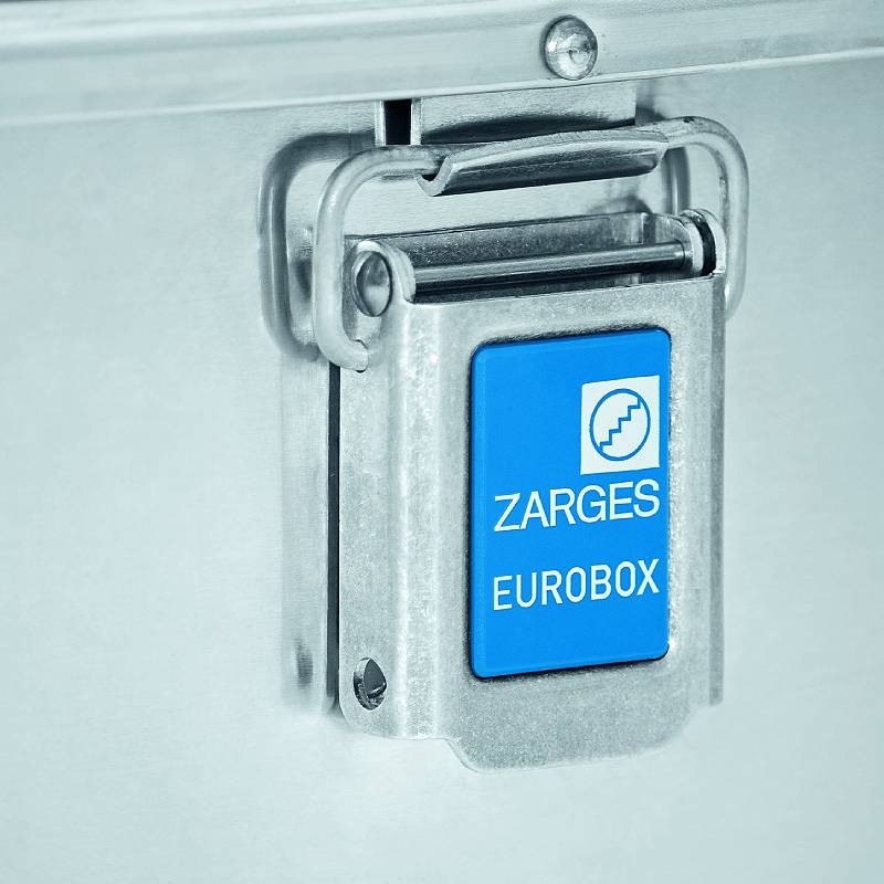 Uzglabāšanas kaste EUROBOX 80 x 60 x 41 cm 157 L alumīnija R407050 ZARGES