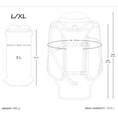 Velo mugursoma BACKCOUNTRY Hydration Backpack, izmērs: L/XL, 5060422140949 APIDURA