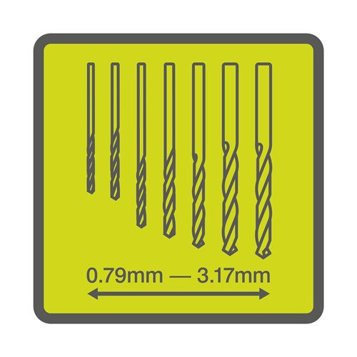 Urbja uzgaļu komplekts RAR401-7 (7gab.) 5132005844 RYOBI