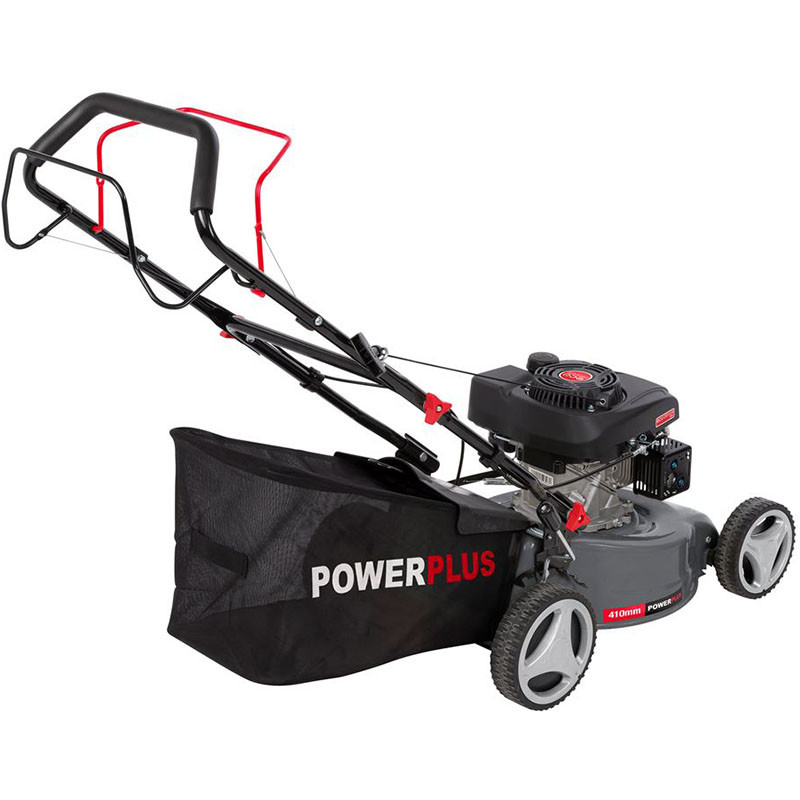 Benzīna zāles pļāvējs 132cc, 41cm, 2.5kW, 25-75mm, pašgājējs POWEG63773 POWERPLUS EG