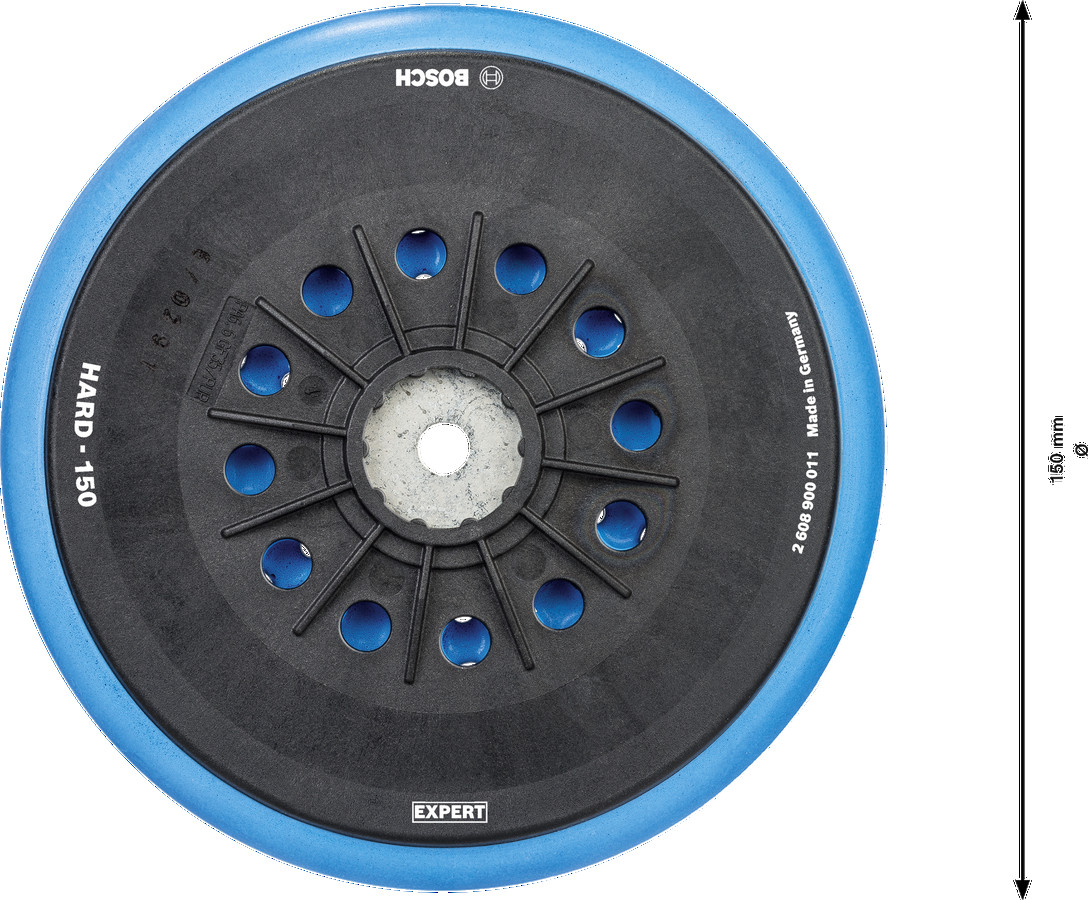 Slīpēšanas pamatne 150mm,Hard, Multi-hole, Ekscentra slīpmašīnām EXPERT MULTIHOLE BALSTA DISKS, 2608900011 BOSCH