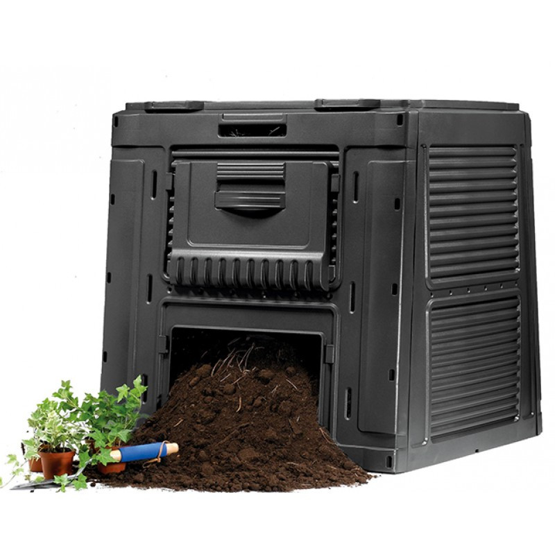 Komposto dėžė „E-Composter“ be pagrindo 470L juoda 29186236900 KETER