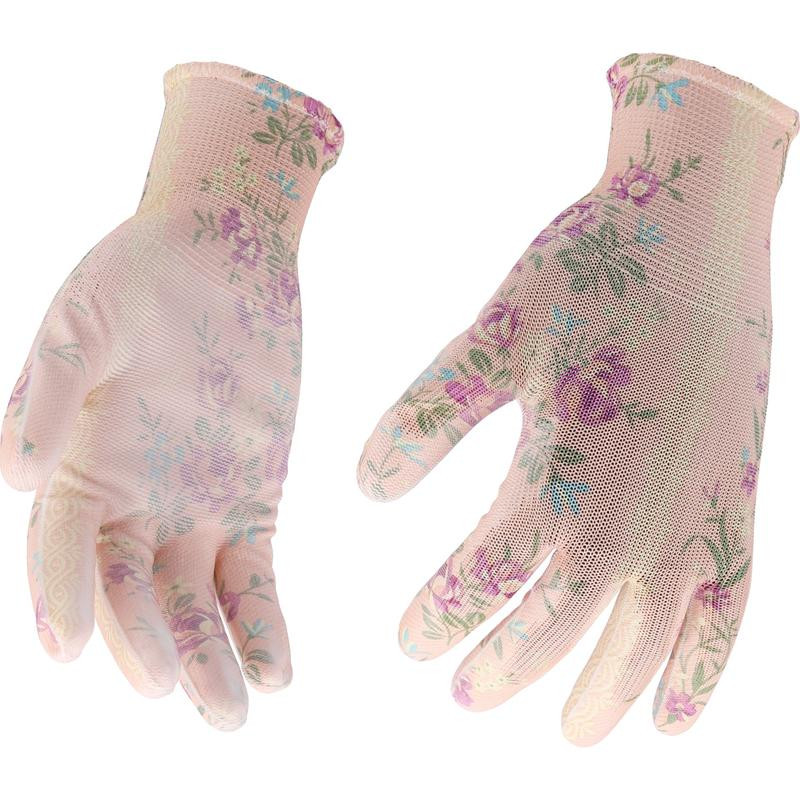 POLYESTER GARDEN GLOVES 10" WERS 74137 FLO