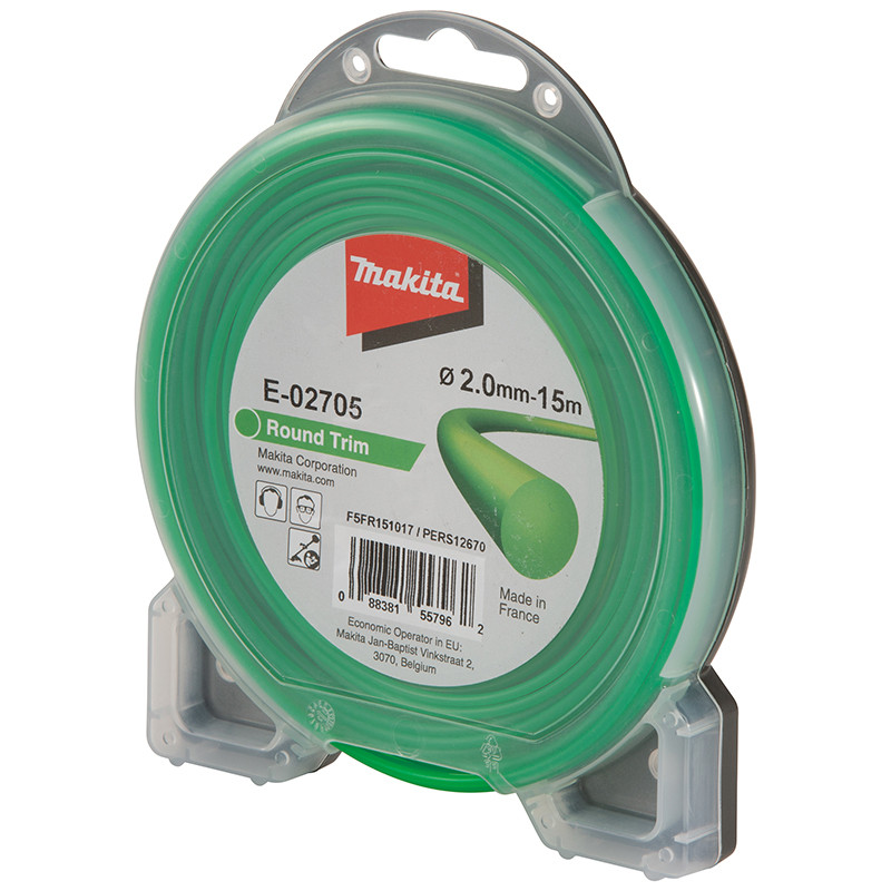 Trimmeri tamiil ümmargune 2,0mm x 15m E-02705 MAKITA