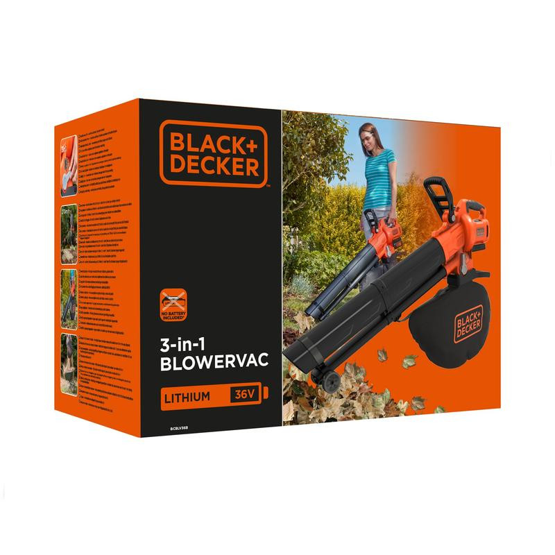 Lapų siurblys pūstuvas BCBLV36B-XJ BLACK DECKER