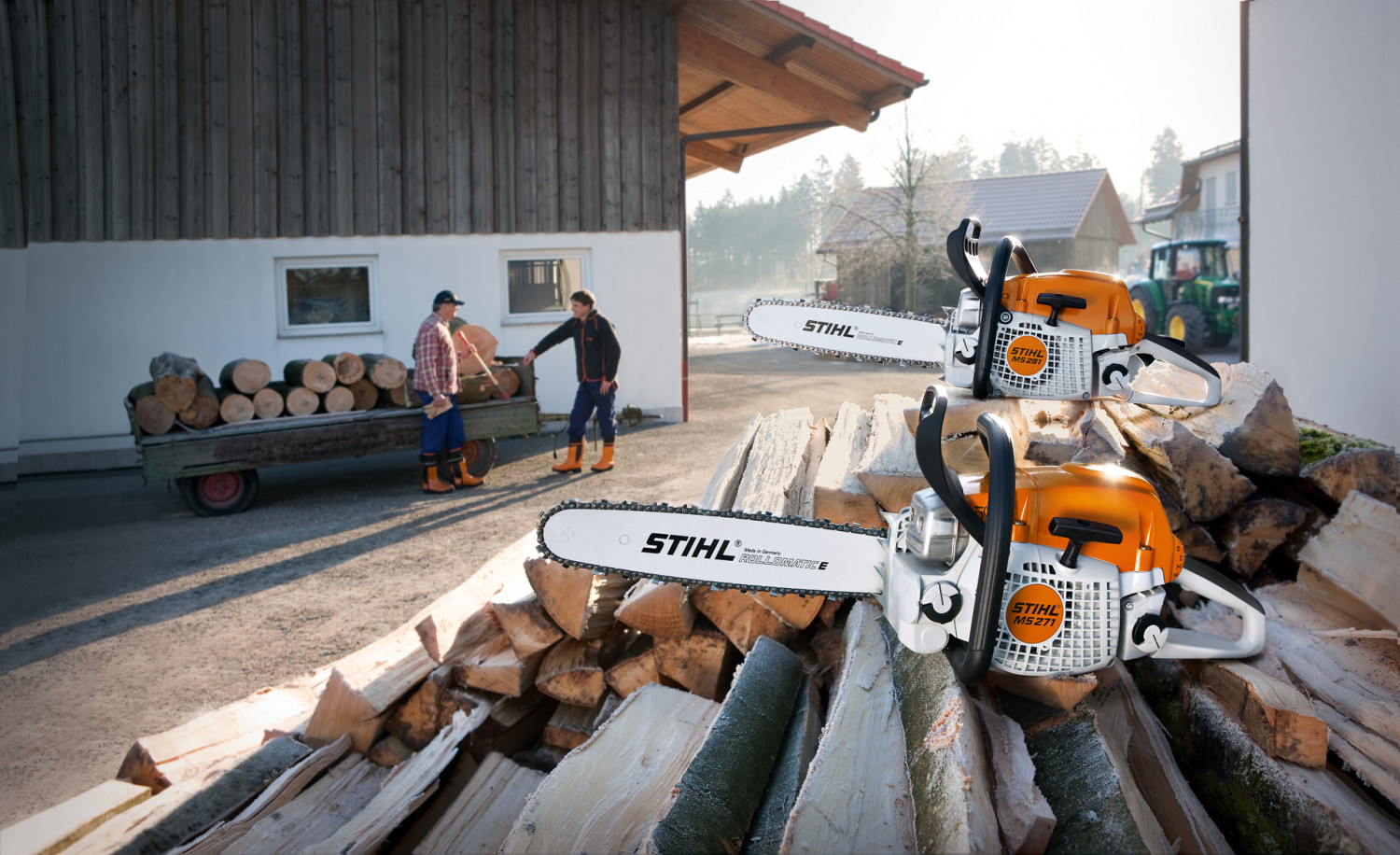 Бензопила MS 271 с цепью 26РД3, 50.2см3, 2.6кВт, рейка 38см, 11410113030C STIHL