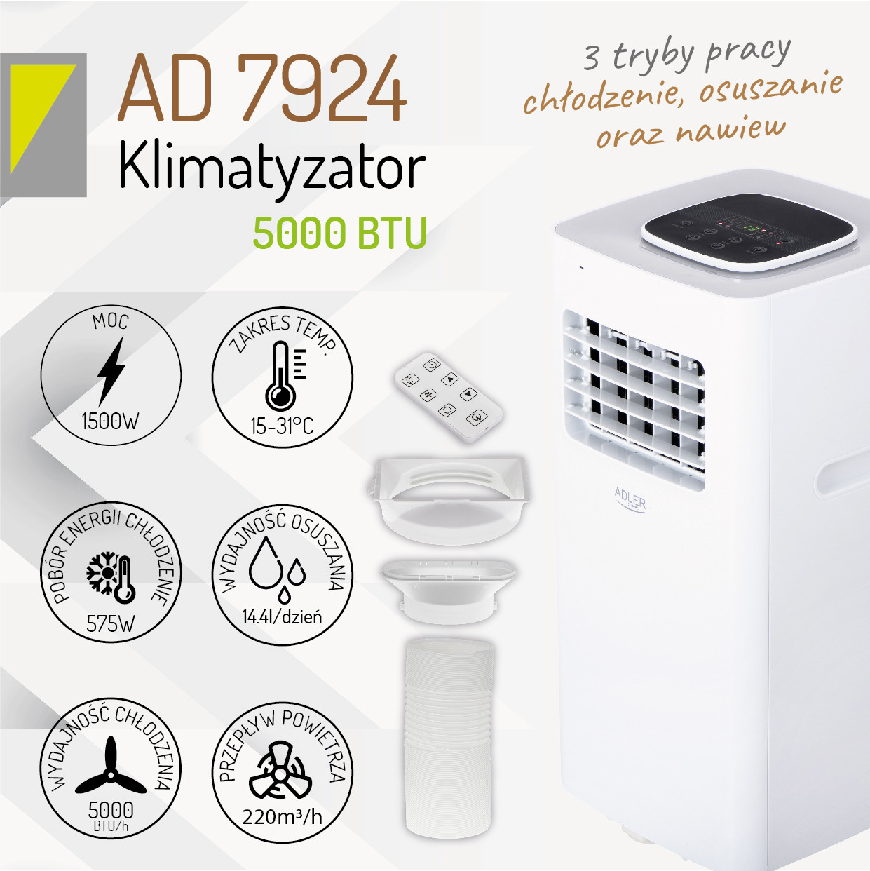 Adler Klimatyzator przenośny AD 7924