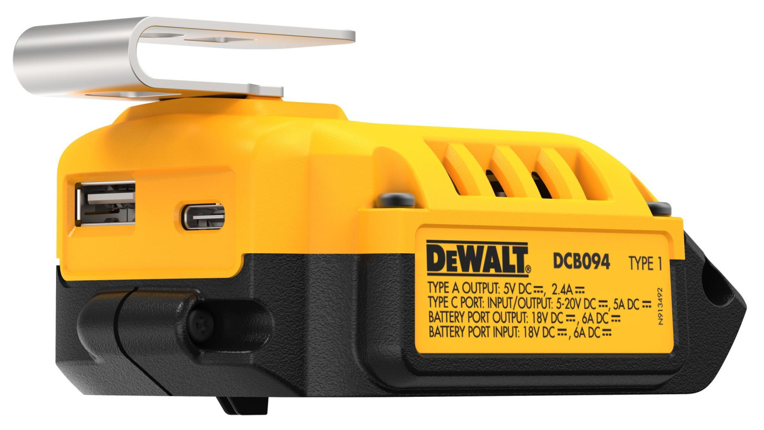 Akumulatoru lādētājs 18V XR USB DCB094K-QW DEWALT