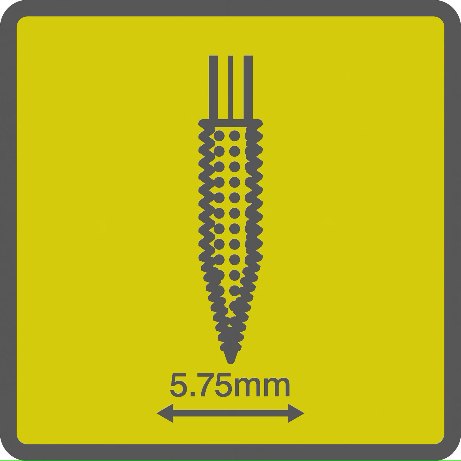 Smalks konusveida gravēšanas uzgalis RAR706 5.75mm 5132005868 RYOBI