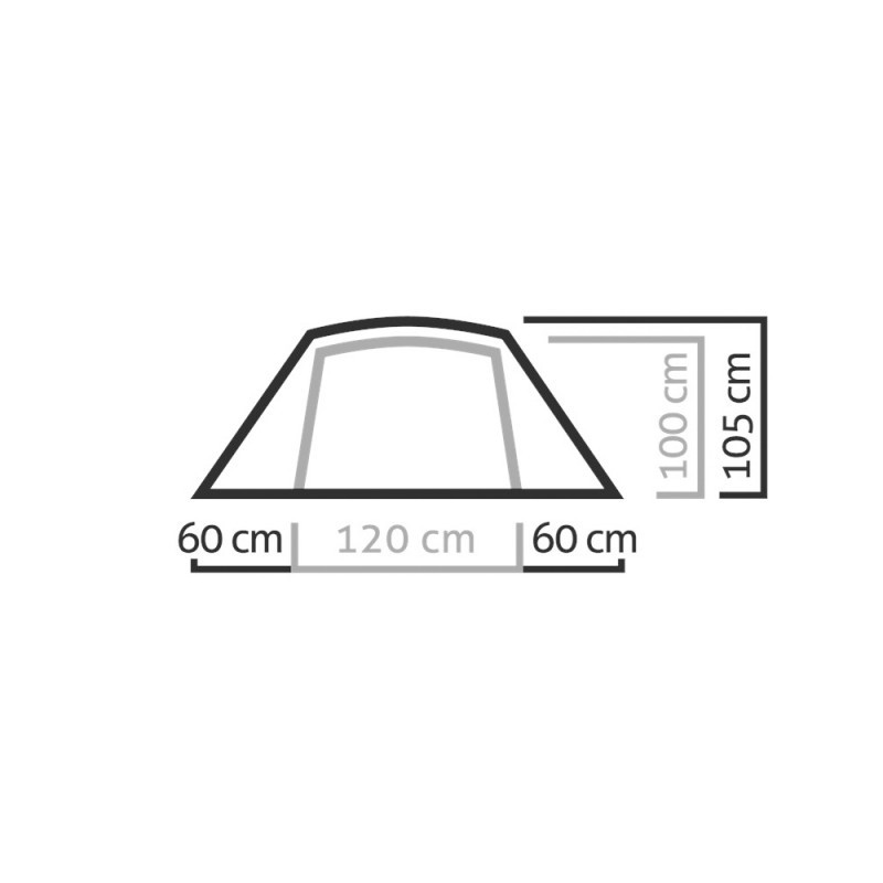 Kupola telts Denali II 2 guļamvietas 240x230x105cm R861324 SALEWA