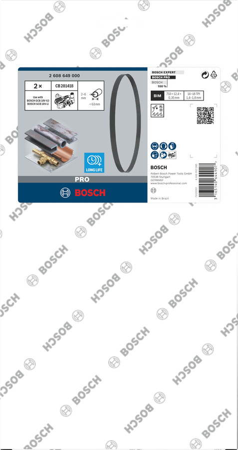 Rokas lentzāģiem PRO CB281418 LENTZĀĢA ASMENS, 2608649000 BOSCH