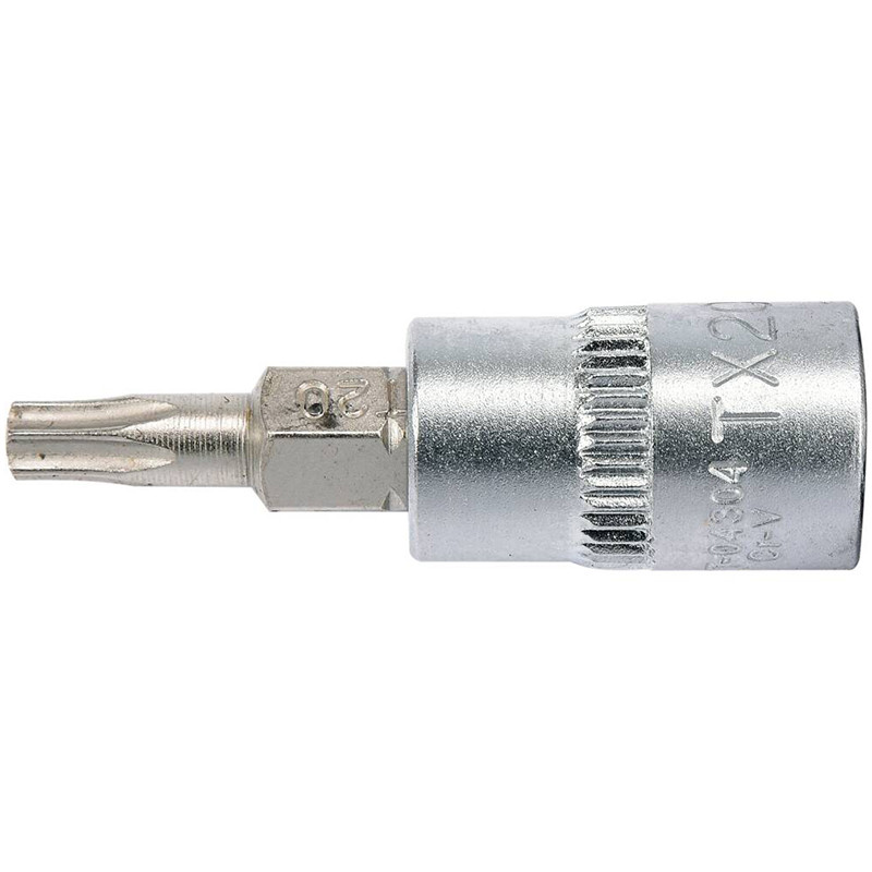 Головка торцевая с вставкой TORX 1/4" T20 L37мм YT-04304 YATO