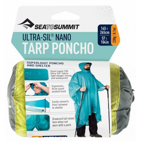 Pončo Ultra-Sil NANO Tarp Poncho, Lime, 9327868042197 SEA TO SUMMIT