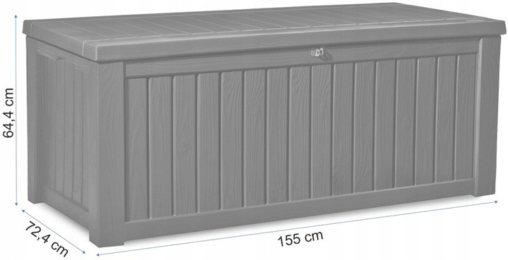 Daiktadėžė  Rockwood Storage Box 570L kreminė, 29197729508, KETER