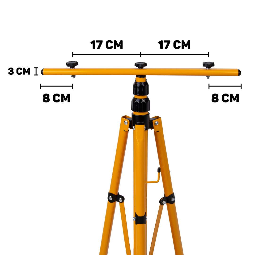 LED prožektors ar teleskopisko statīvu, 2x50W, neitrāli balts 4500K, K02054, Keltin