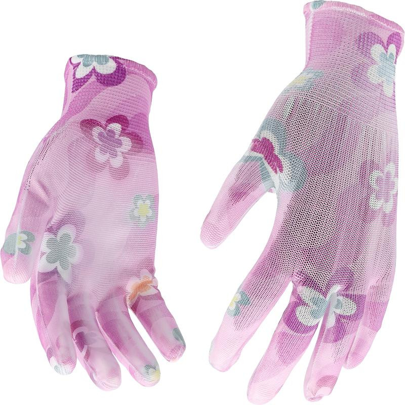 POLYESTER GARDEN GLOVES 9" WERS 74130 FLO