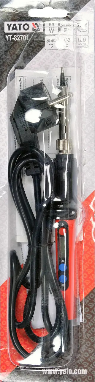 Soldering Iron 80W Lcd Temp. 50-450C YT-82701 YATO