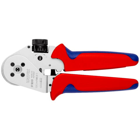 Four-Mandrel Crimping Pliers for turned contacts 975263 KNIPEX