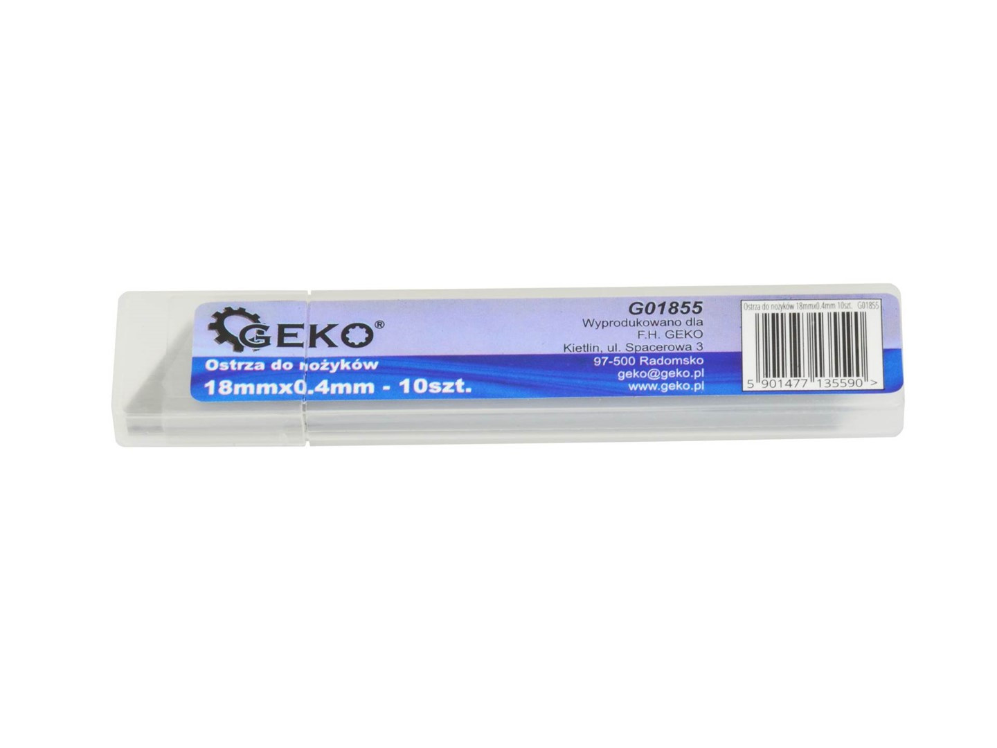 Blades for utility knife 10pcs G01855 GEKO