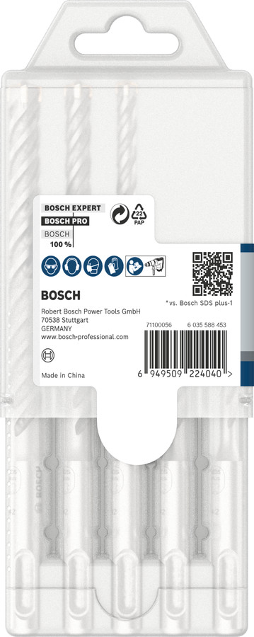 3 SDS plus-5X komplekts 6/8/10 mm, Perforatora urbjiem, smalcinātājiem PRO SDS PLUS-5X PERFORATORU TRIECIENURBJU KOMPLEKTS, 2608833912, BOSCH