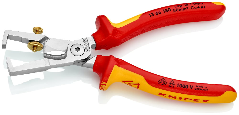 Stangas izolācijas noņemšanai Shears 1366180 KNIPEX