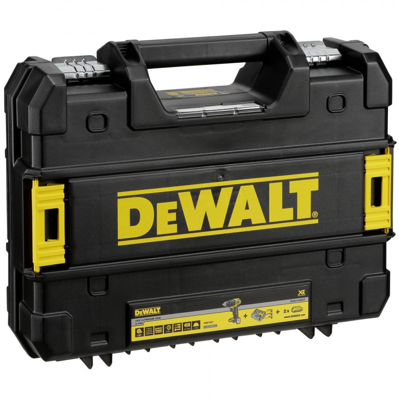 Аккумуляторная ударная дрель - шуруповерт 18V, 2 x 2Ah DCD709D2T-QW DEWALT