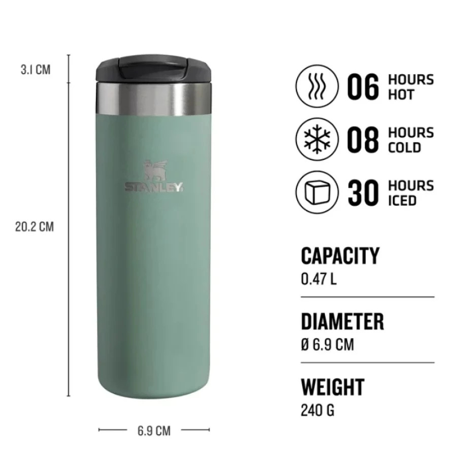 Termokrūze The AeroLight Transit Mug 0,47L zilganpelēka 2810787179 Stanley