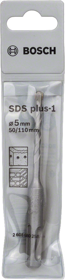 Triecienurbis SDS-plus-1 5 x 50 x 110 mm, Perforatora urbjiem SDS PLUS-1 URBIS, 2608680258, BOSCH