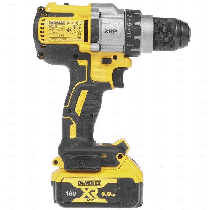 Triecienurbjmašīna-skrūvgriezis 820W 18V 5Ah DCD996P3-QW DEWALT