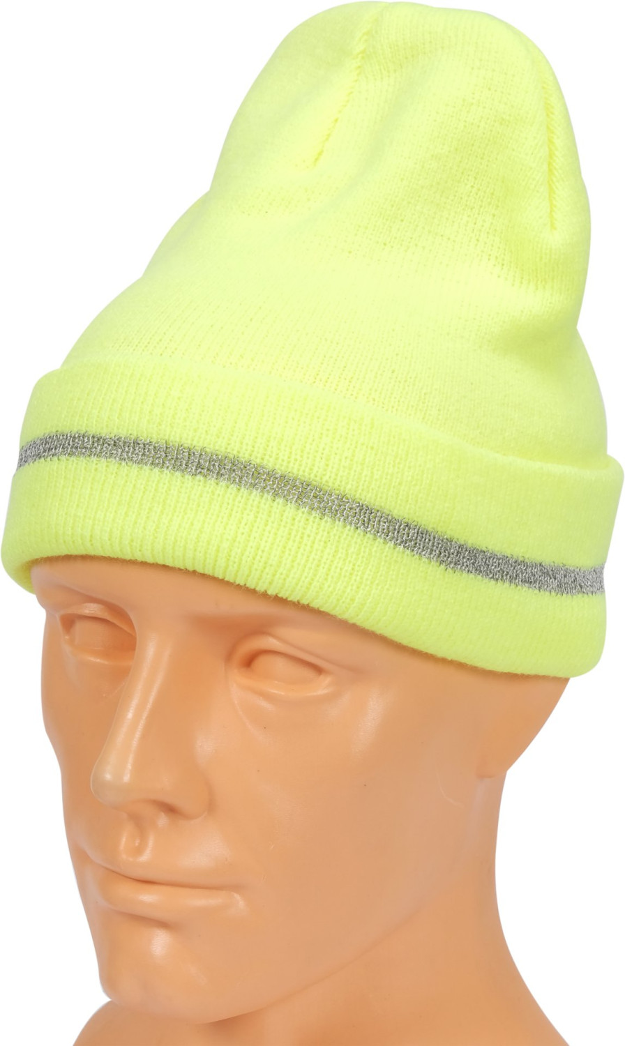 KNITTED WINTER HAT YELLOW HI-VIS 74233 VOREL