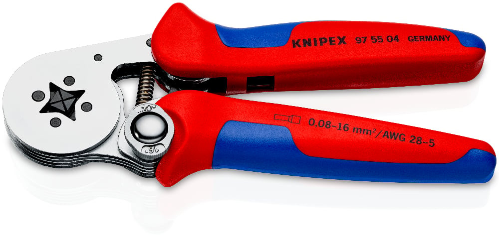 Isereguleeruvad pressimistangid juhtmete otsarõngastele 975504 KNIPEX