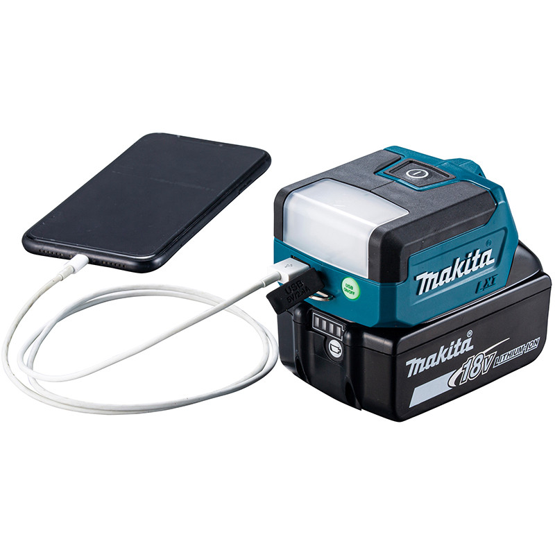 Akumuliatorinis šviestuvas 18V su 3 apšvietimo režimais, USB, LXT DML817 MAKITA