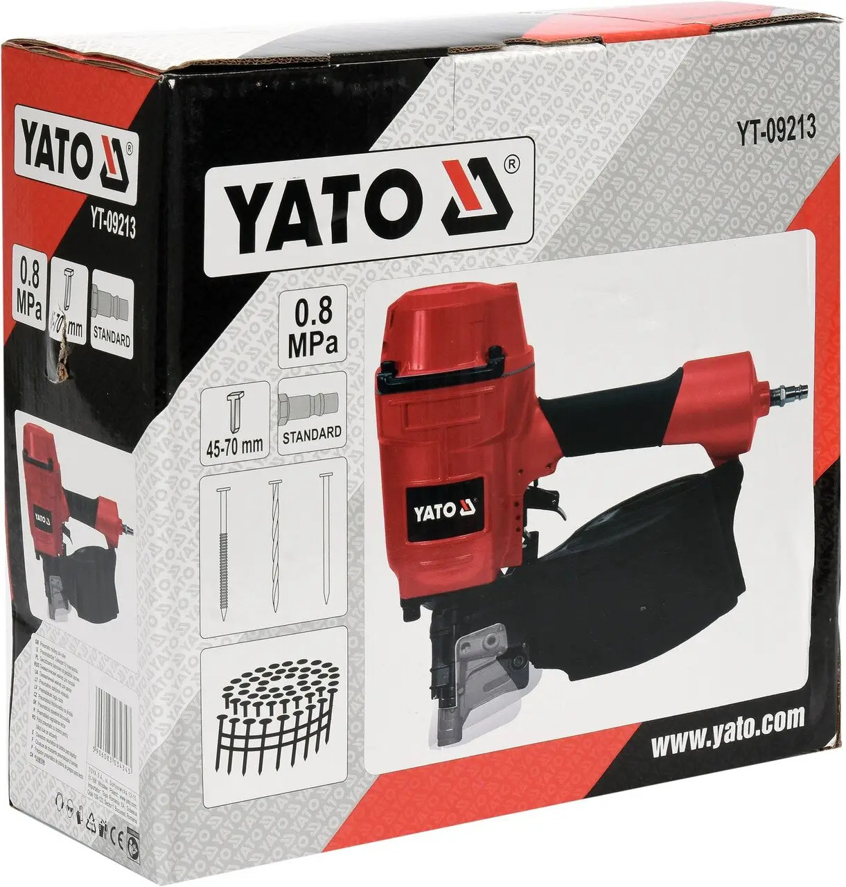 Coil Nailer For Nails 45-70Mm YT-09213 YATO