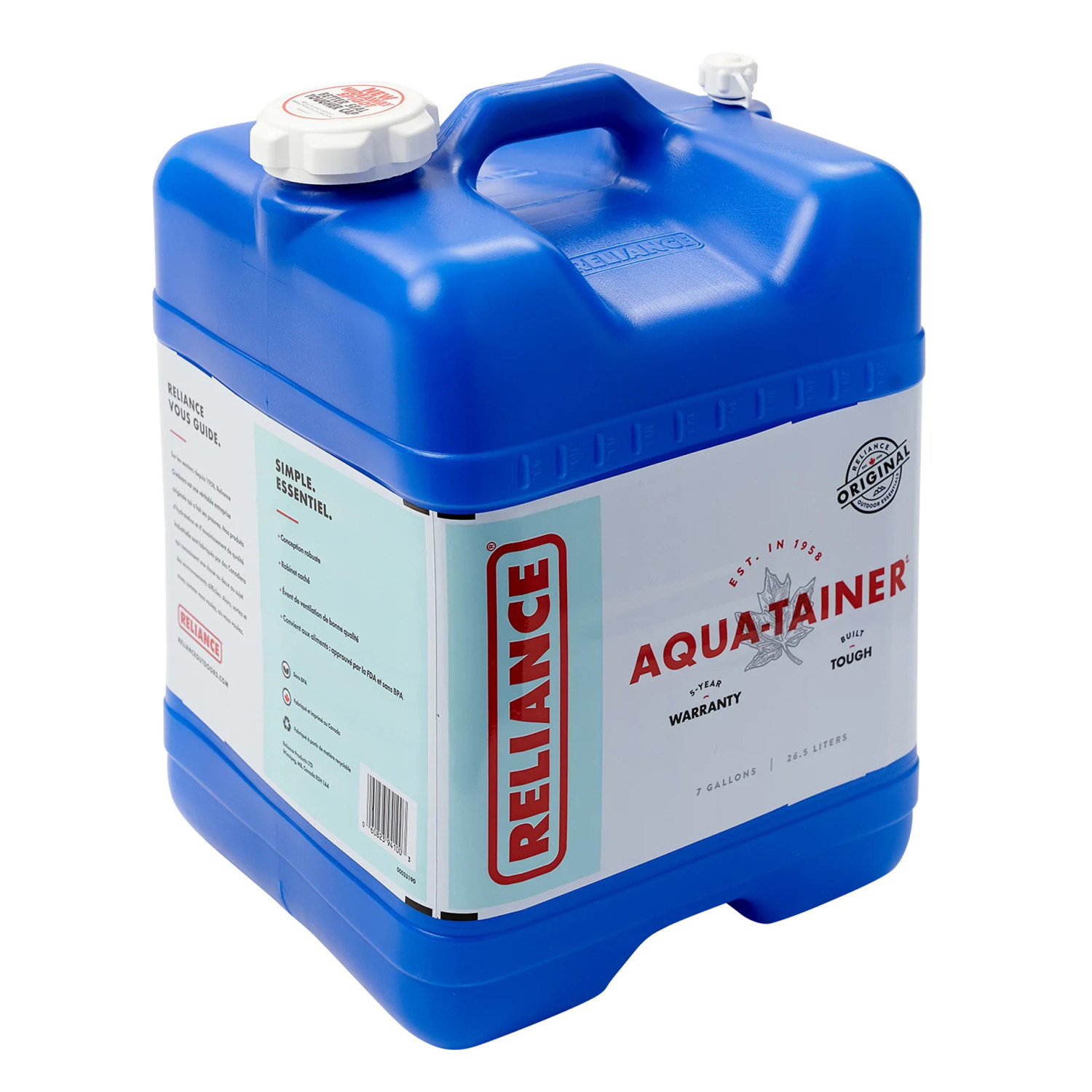 Canister 'Aqua Tainer', R018826, 018826 RELIANCE