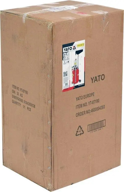 Pneumatic Oil Drains/Extractors 70L YT-07190 YATO