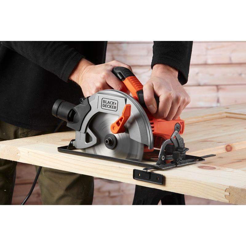 Циркулярная пила 1500 Вт, 190 мм и коробка с комплектом CS1550K-QS BLACK DECKER