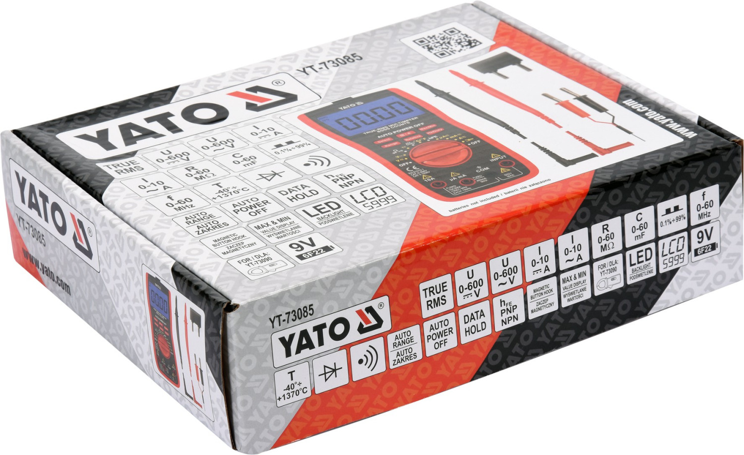 Digital Multimeter With True Rms YT-73085 YATO