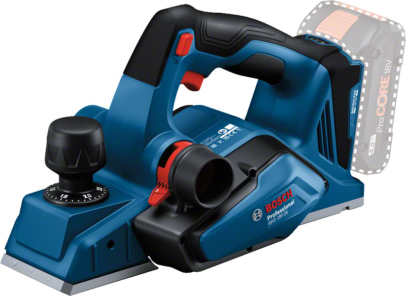 Akumulatora ēveles GHO 18V-26 PROFESSIONAL 06015B5000 BOSCH