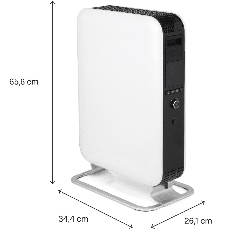 Radiatorius su alyva AB-H2000DN, 2000W, 24-34 m³, baltas; AB-H2000DN MILL