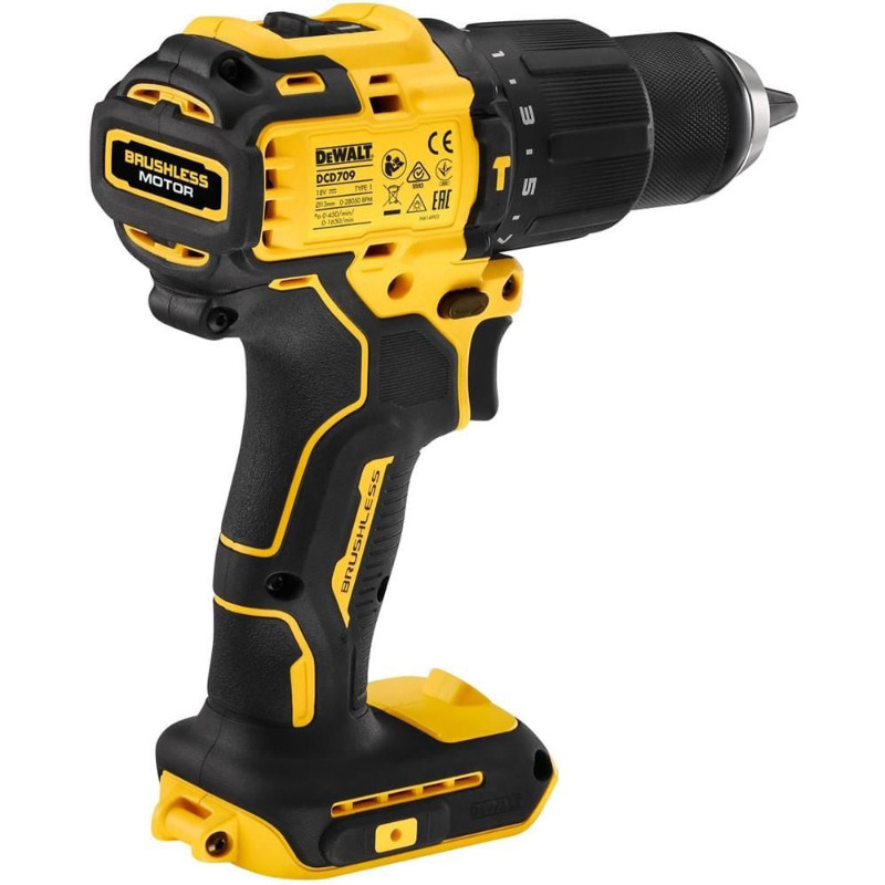 Аккумуляторная ударная дрель 18В; DCD709N-XJ DEWALT