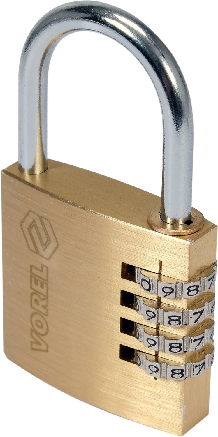 PADLOCK WITH 4-RING COMBINATION LOCK. 77608 VOREL