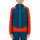 Jaka AEQUILIBRIUM Softshell JKT W, izmērs: L, Storm Blue/Cherry Tomato, 8020647126231 LA SPORTIVA ALPINE TECH